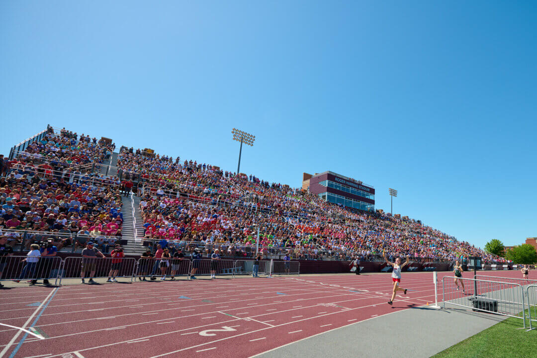 University of Wisconsin La Crosse large event track and field event at their stadium
